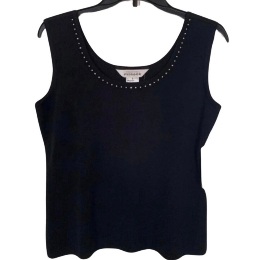 NWT Ladies Misook Black Top Sz S